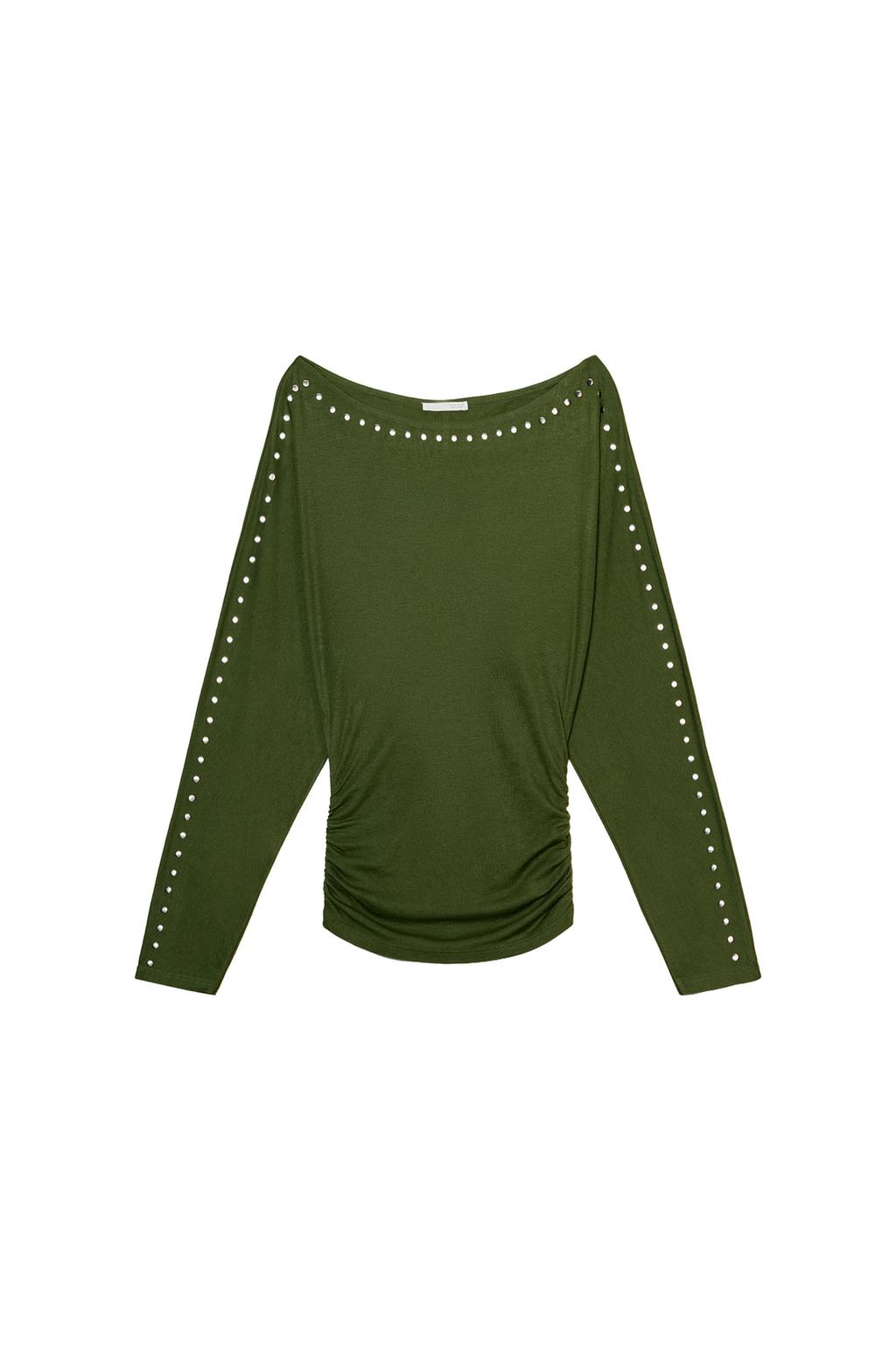 LONG SLEEVE T-SHIRT WITH STUDS - image 3