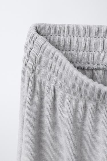 PANTALON WIDE LEG SOFT TOUCH - Gris de Zara - Image 2