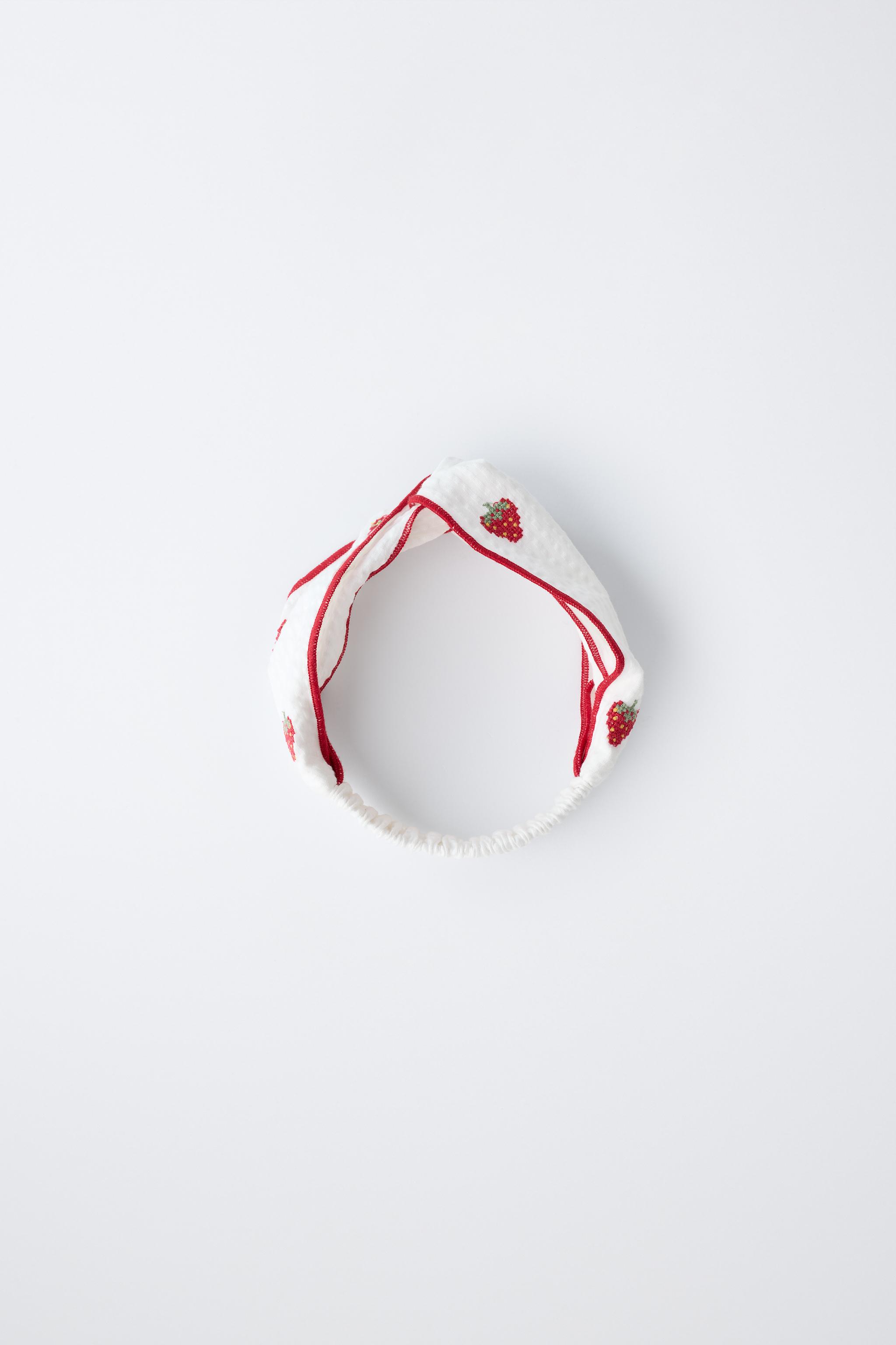 BANDEAU FRAISES BRODÉES