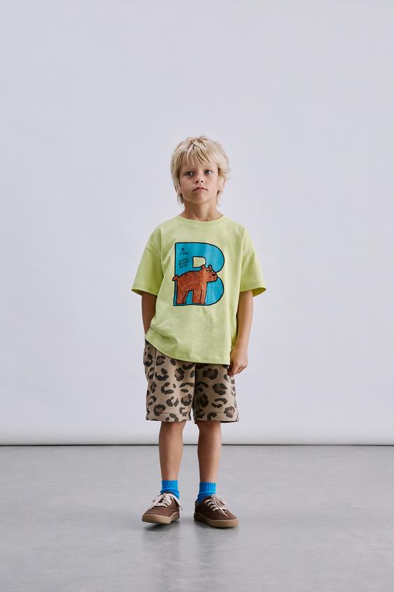 ANIMAL PRINT T-SHIRT - Light green by Zara - Image 0