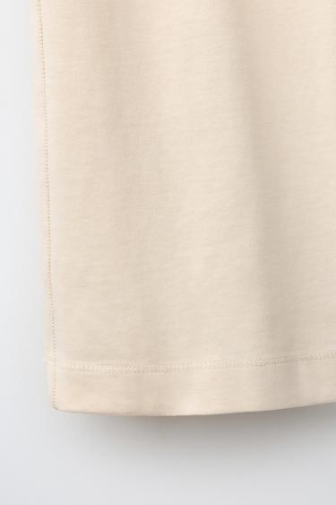 PANTALON À JAMBES LARGES HEAVY WEIGHT - Écru de Zara - Image 3