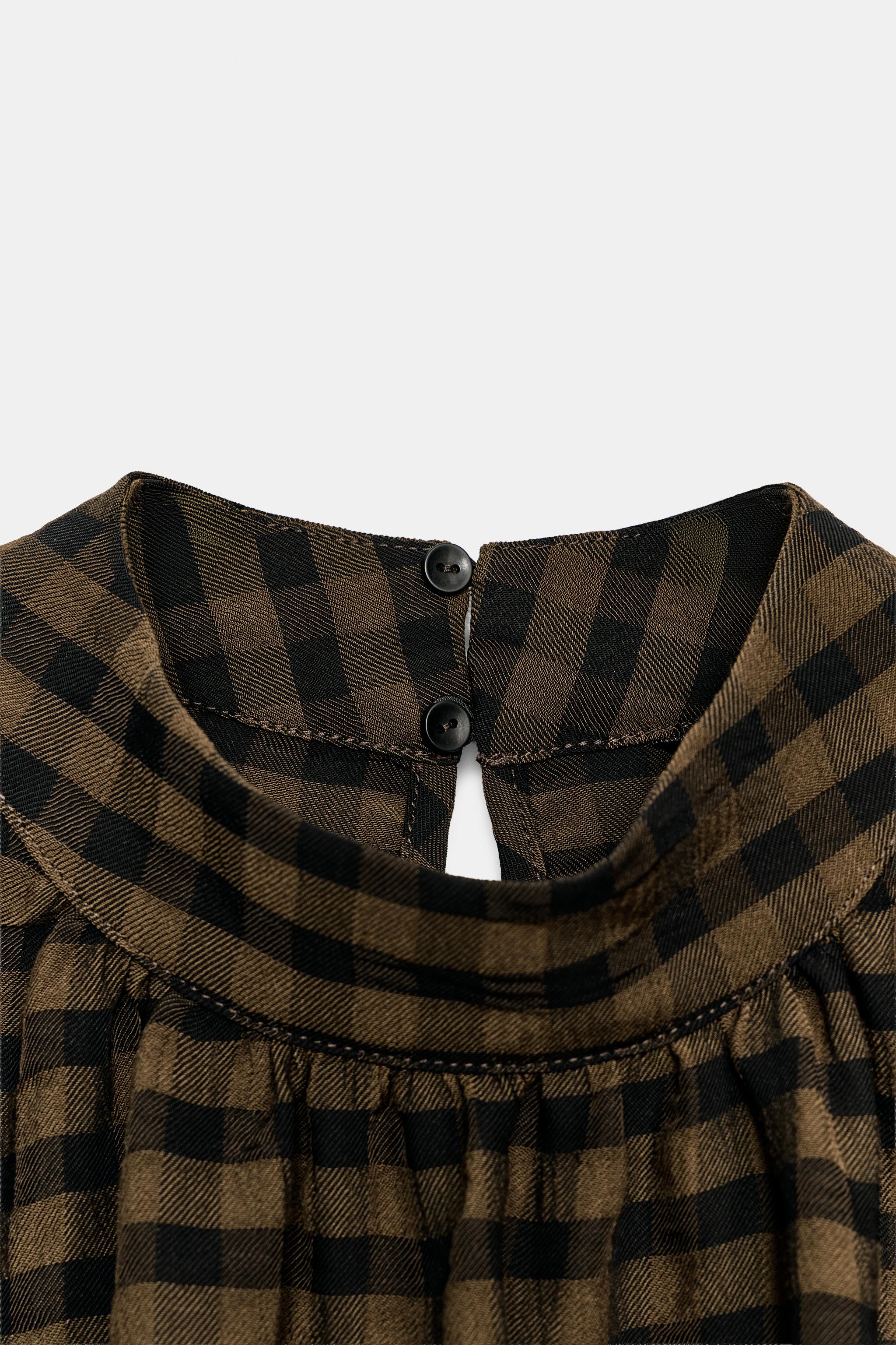 BLOUSE À CARREAUX