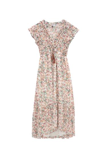 PRINTED MIDI DRESS