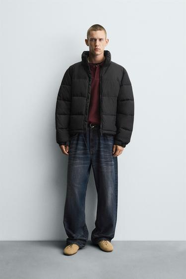 RELAXED FIT QUILTED JACKET - Black by Zara