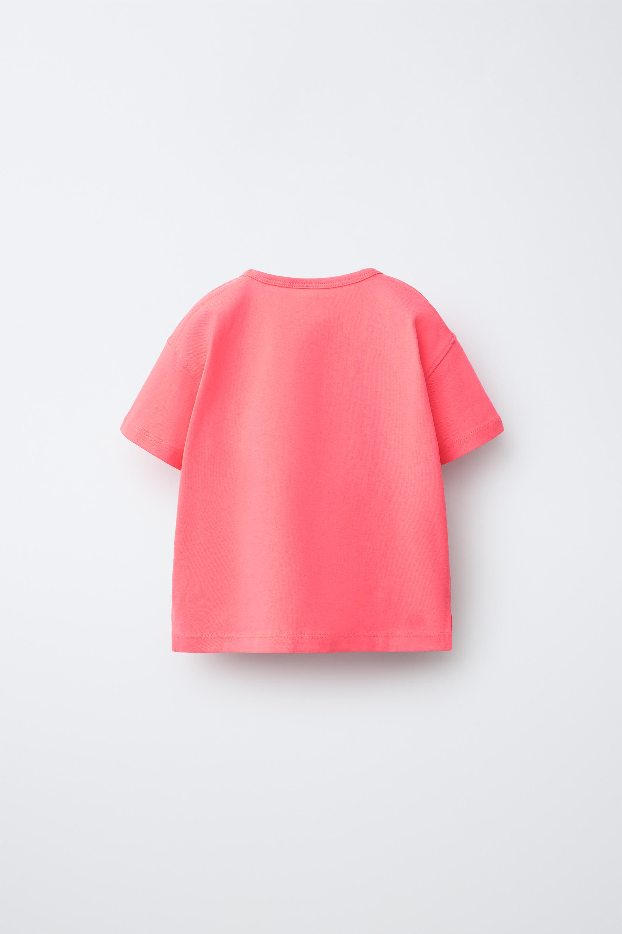 PLAIN T-SHIRT — Neon pink