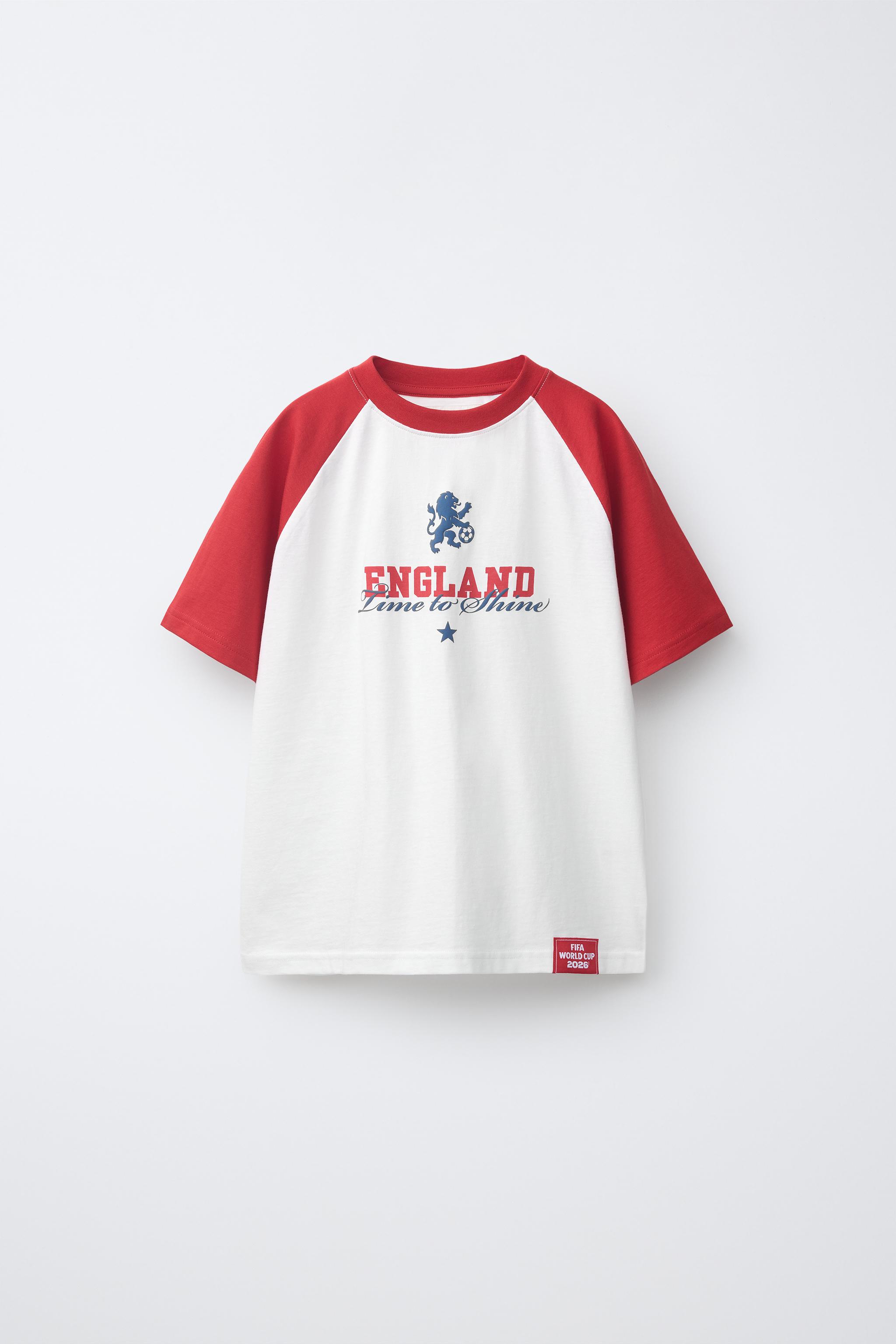 Детские футболки Zara ENGLAND FIFA WORLD CUP™ 2026 PRINT T-SHIRT — фото 2