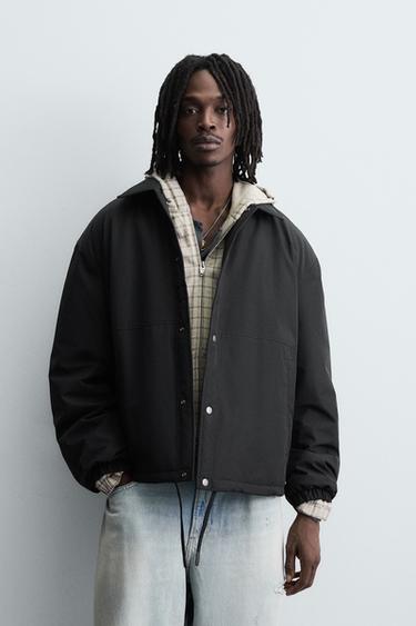 TECHNICAL QUILTED JACKET - Black by Zara