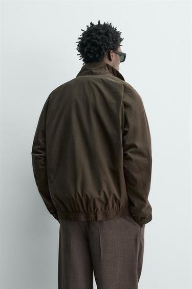BLOUSON BOMBER COUPE RELAX - Chocolat de Zara - Image 2