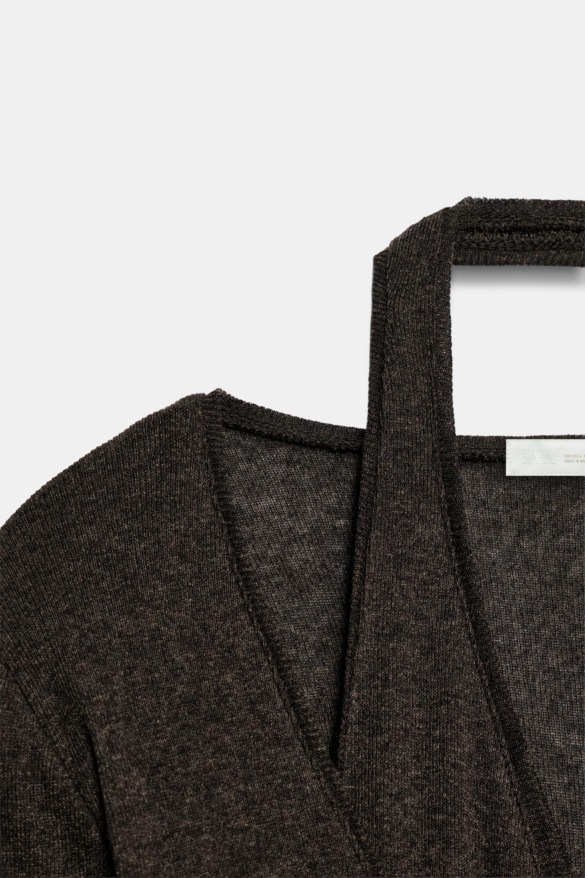 Zara LAYERED EFFECT JACKET TOP — фото 8