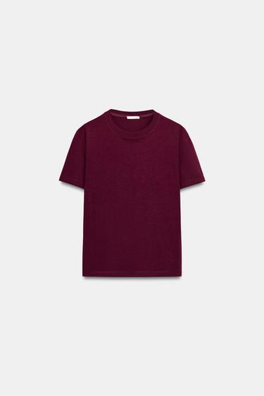 CAMISETA ALGODÓN - Vino de Zara