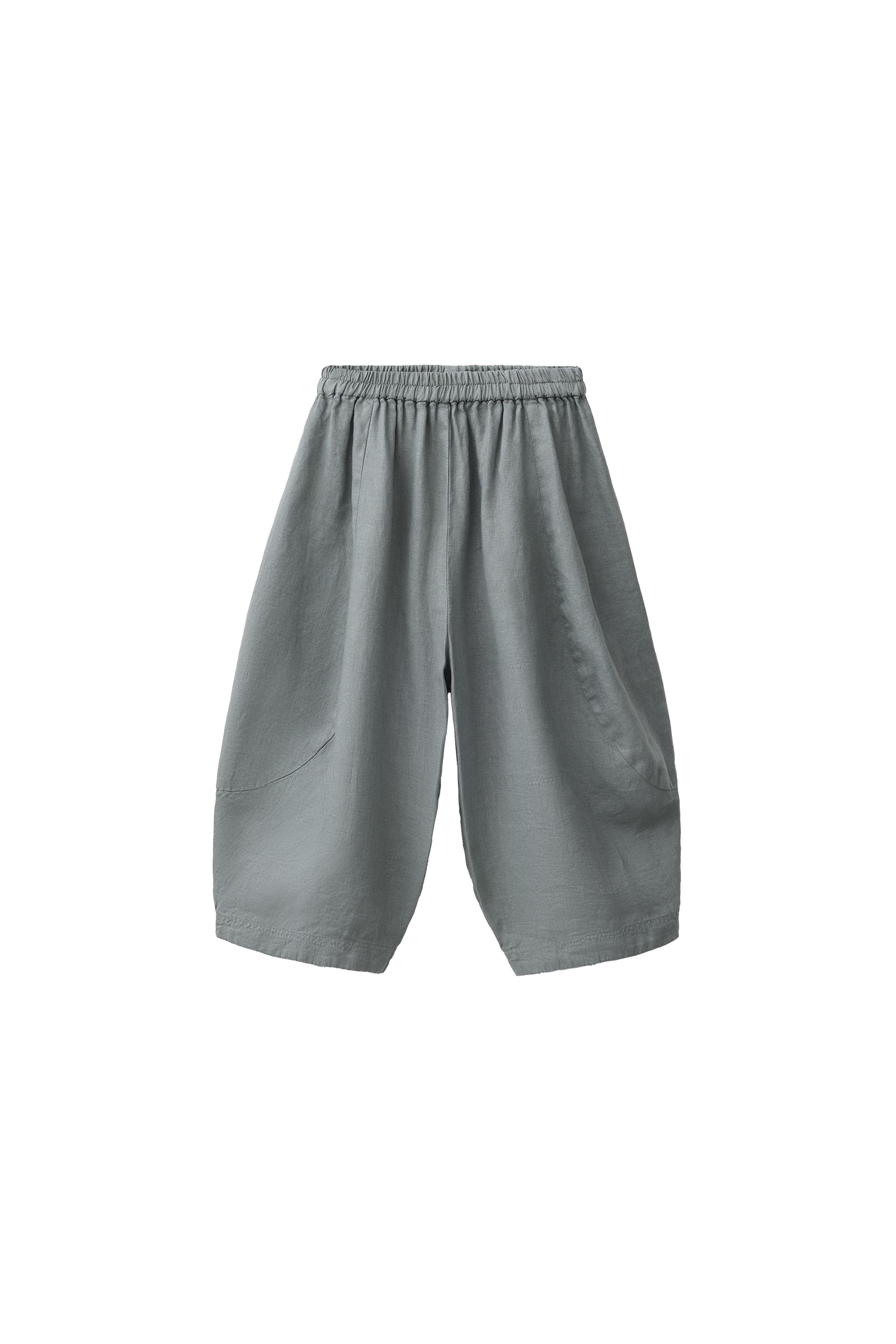 PANTALONI BALLOON DIN IN 100% - Verde / Albastru | ZARA România