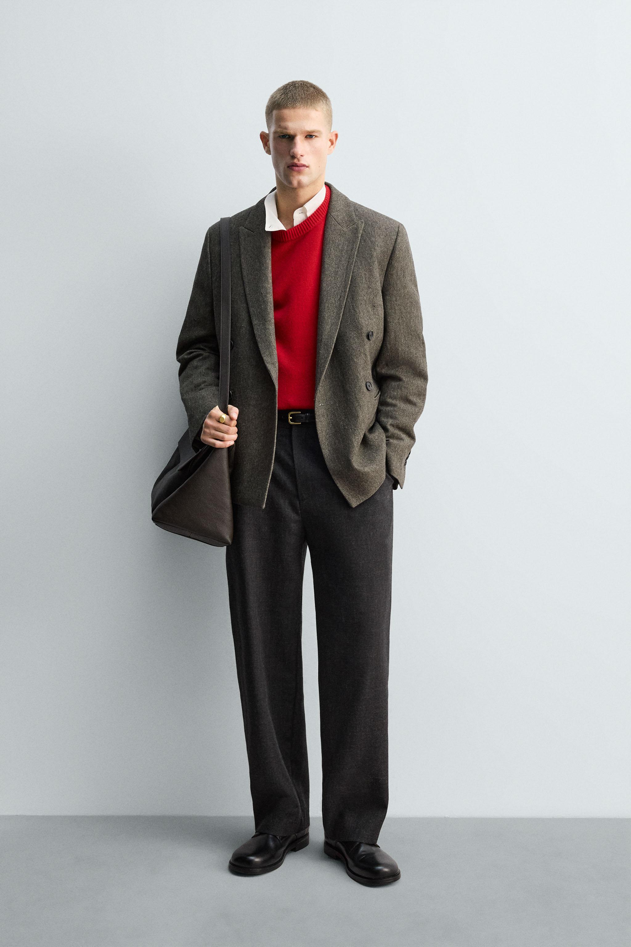 テクスチャーブレザー LIMITED EDITION - ミディアムグリーン | ZARA