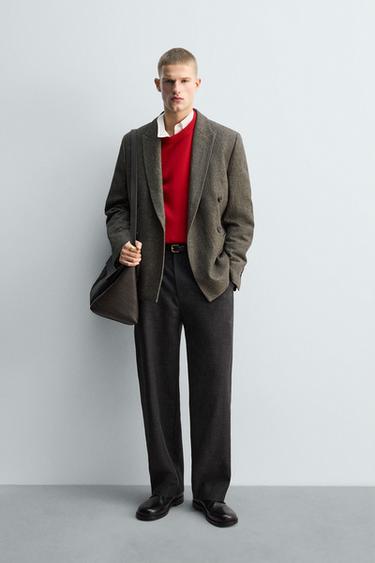 BLAZER هيكلي LIMITED EDITION - أخضر وسط الخاص بـ Zara