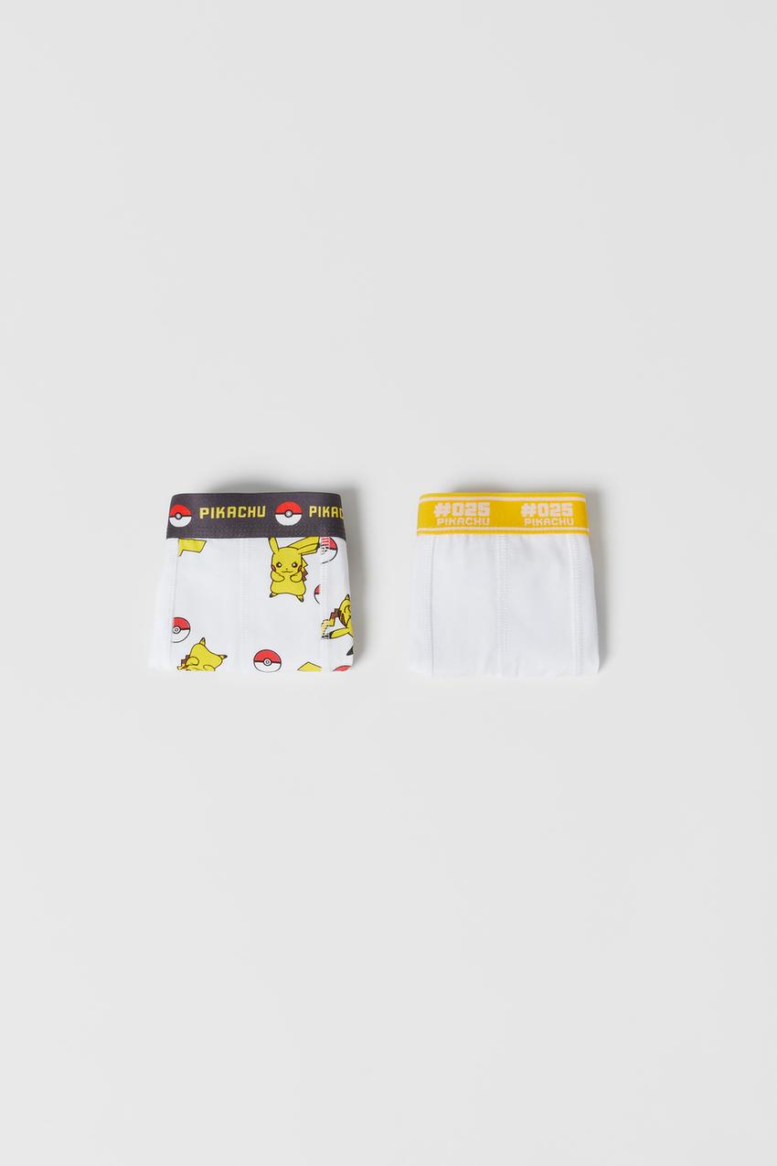 6-14 YEARS/ PACK OF TWO POKÉMON ™ BOXERS - White