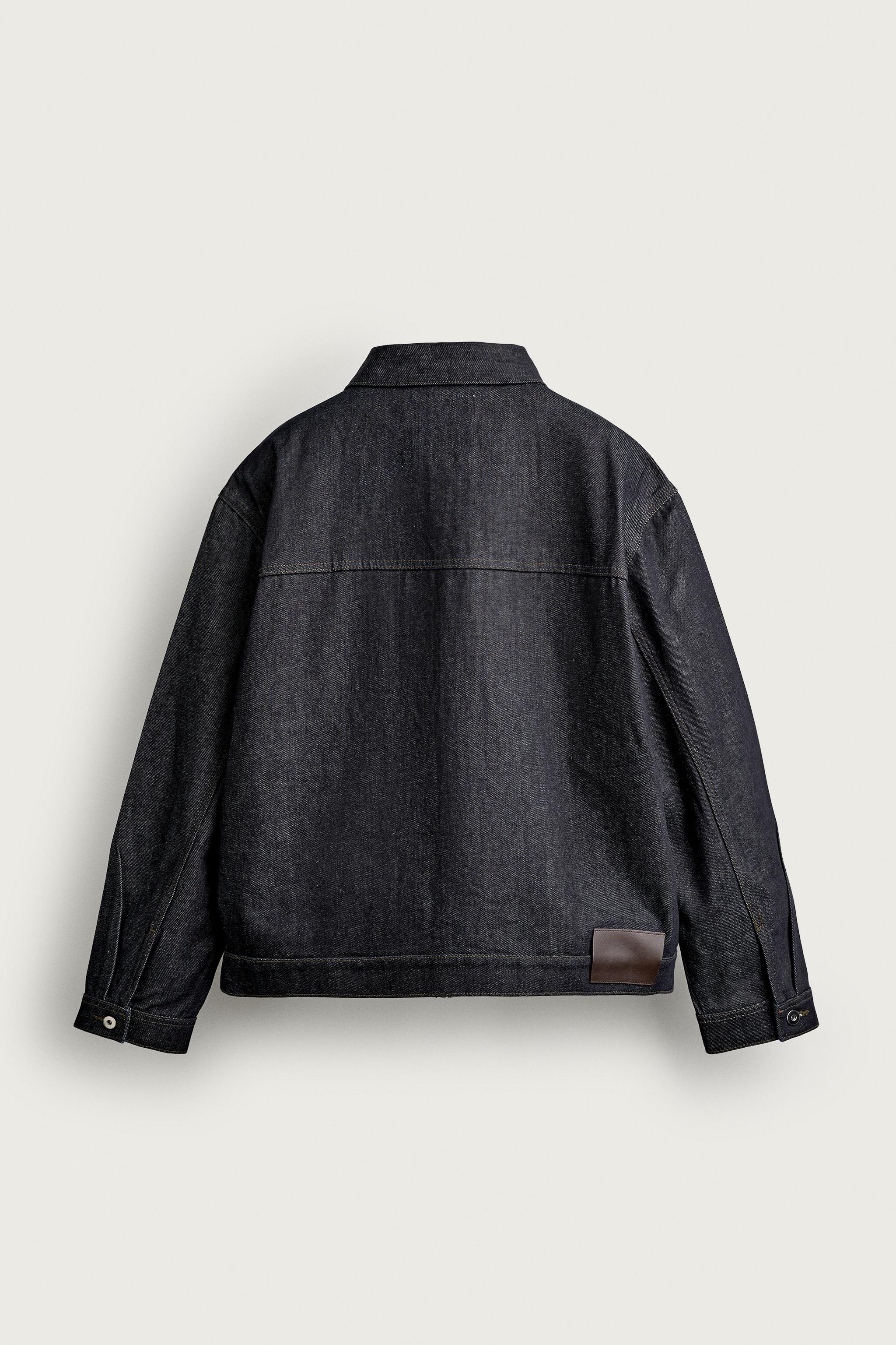 VESTE EN JEAN À PLIS