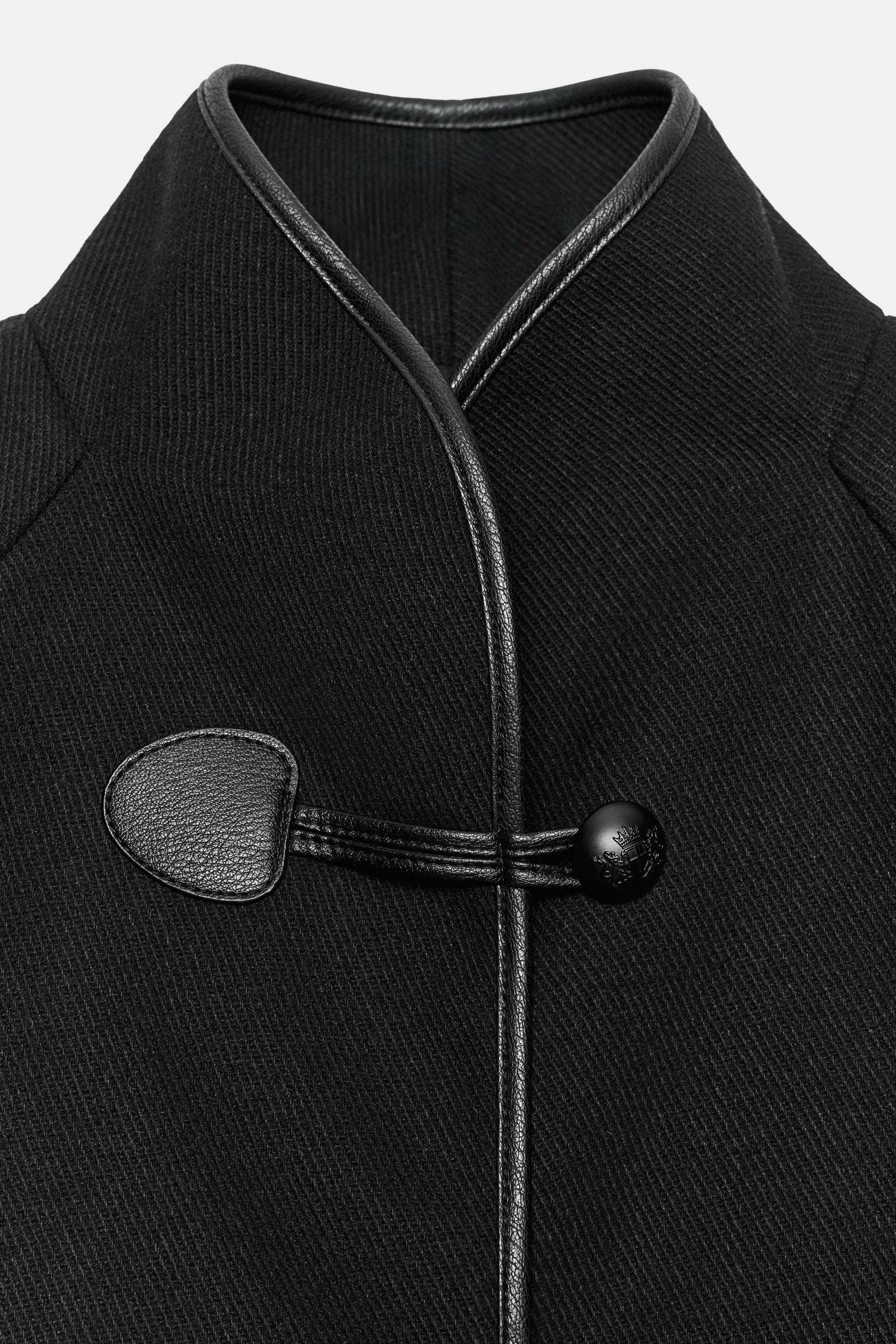 MANTEAU COURT À BRANDEBOURGS AVEC LAINE ZW COLLECTION