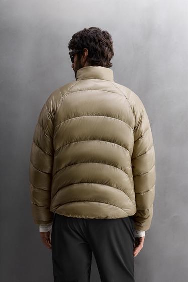 VESTE DOUDOUNE PLIABLE 100 % PLUMES - Marron clair de Zara - Image 2