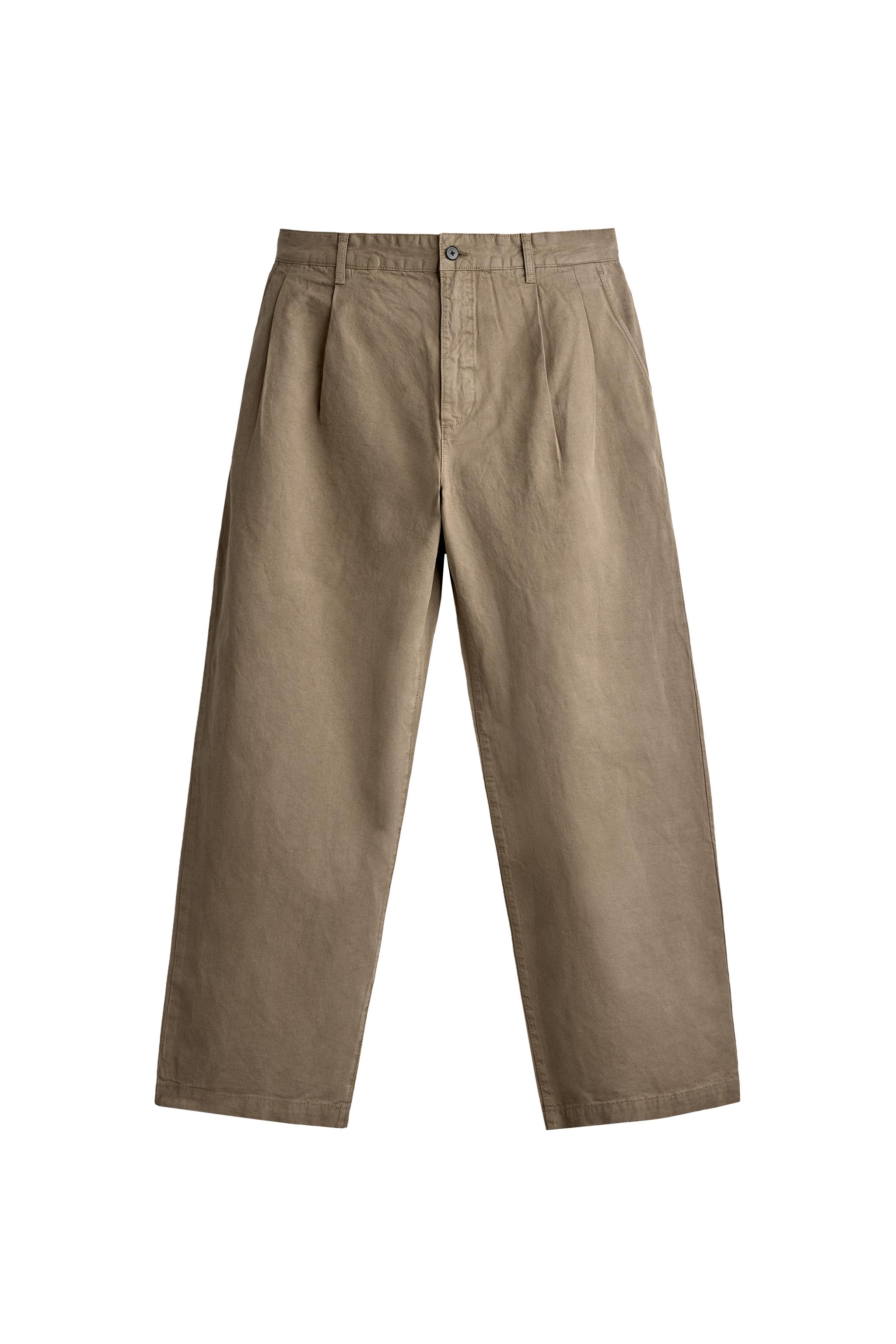 PANTALÓN CHINO REGULAR FIT PLIEGUES
