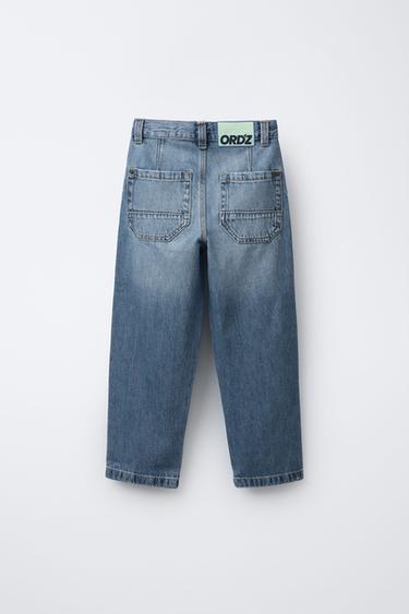 SKATER STRAIGHT LEG JEANS - Mid-blue by Zara - Image 1