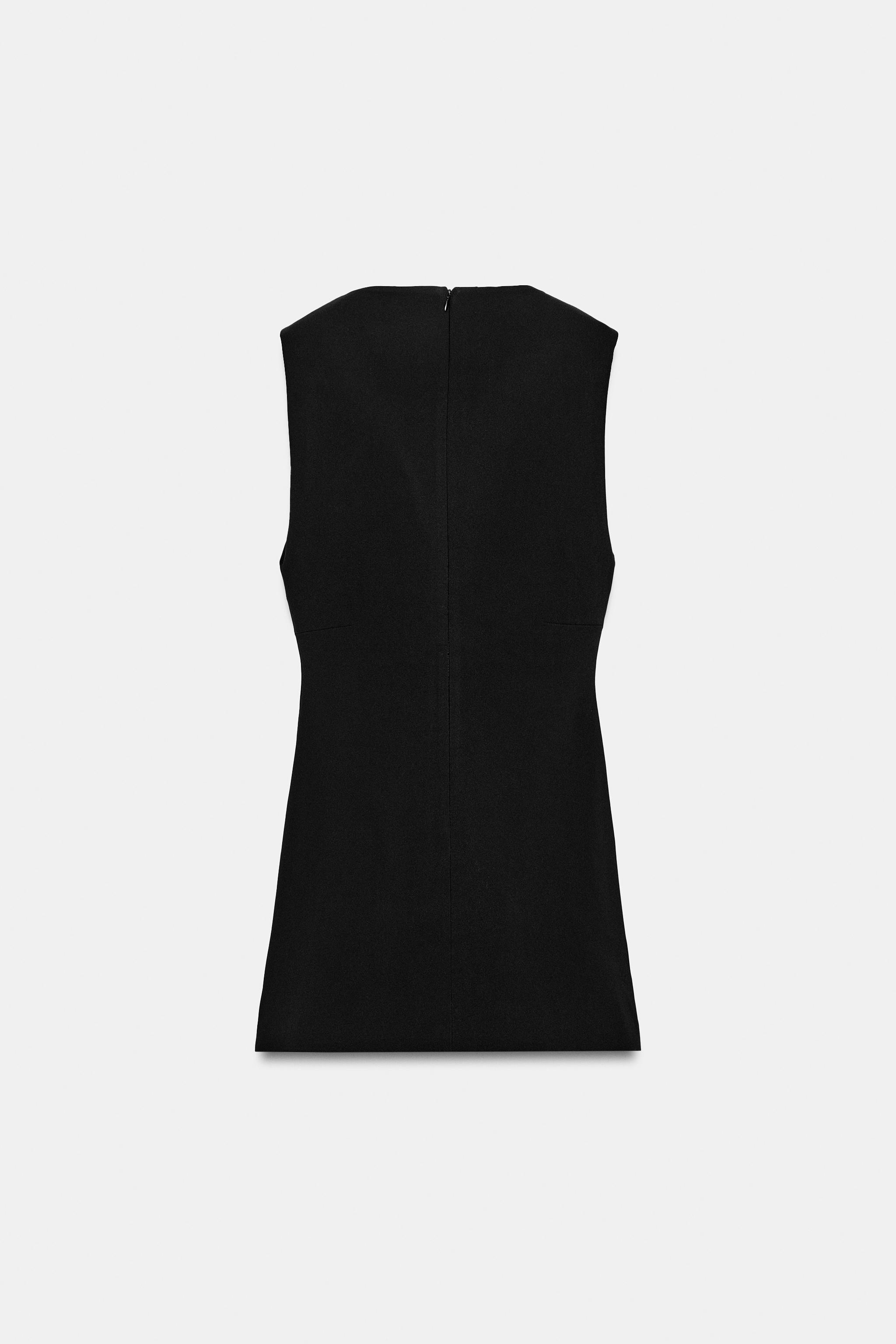Женские платья Zara SHORT MOCK NECK DRESS — фото 6