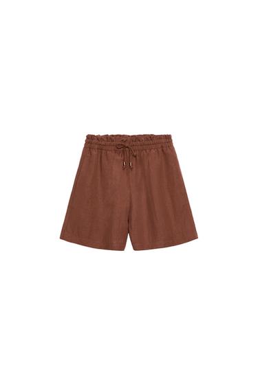 BERMUDA CINTURA ELÁSTICA - teja oscuro de Zara