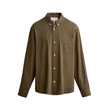 CAMISA VOILE ALGODÓN - Marrón de Zara