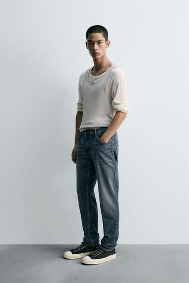 JEANS SLIM FIT - Azul de Zara