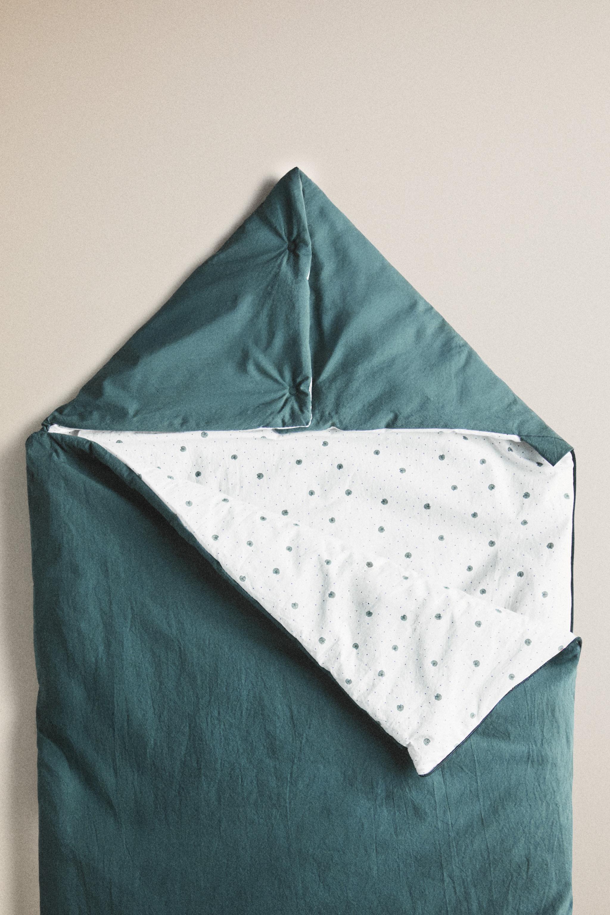 Zara COTTON LEAF CARRYCOT BABY WRAP — фото 6