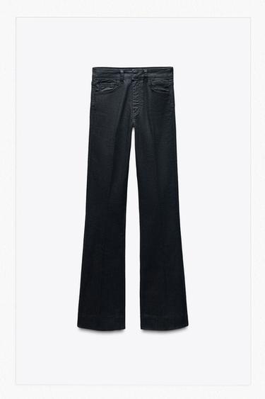 JEANS ZW COLLECTION BOOTCUT TIRO MEDIO - Gris oscuro de Zara