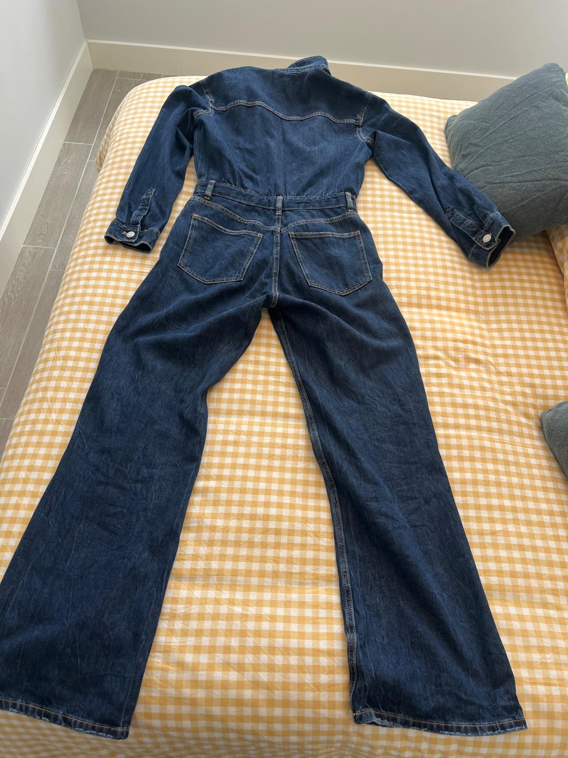TRF WIDE LEG DENIM JUMPSUIT - Image 6