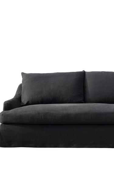 FUNDA DE SOFA LINO 01 - AZUL NOCHE de Zara