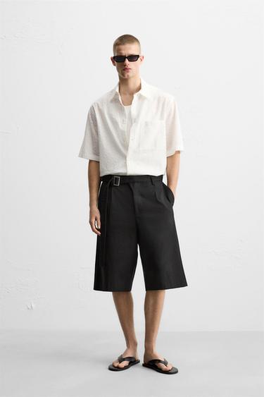 GEOMETRIC EMBROIDERY SHIRT - White by Zara - Image 0
