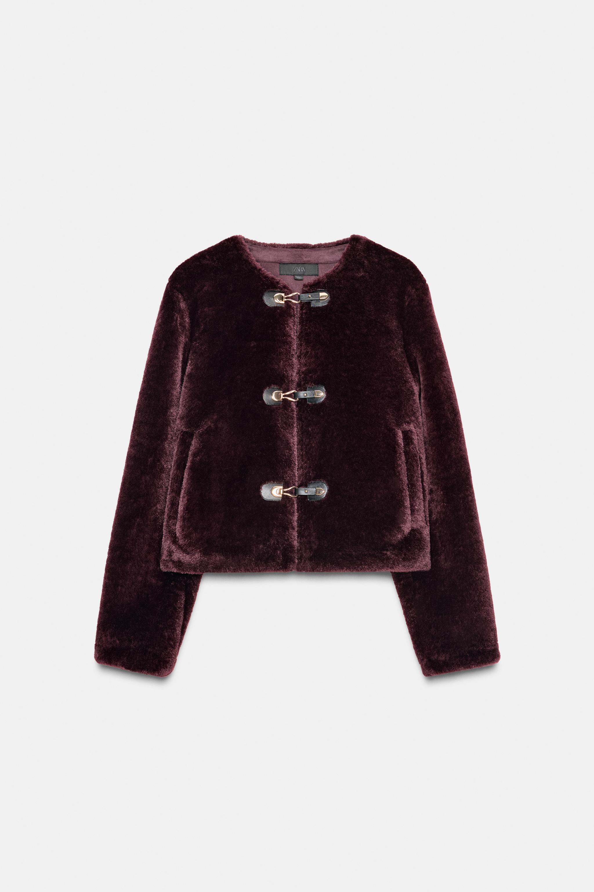 ZARA ダブルフェイス トグルボタンジャケット XS ダブルフェイス トグルボタンジャケット - ダークエンジ | ZARA