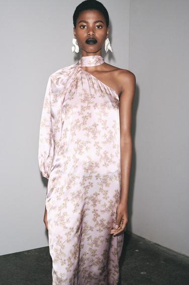 LIMITED EDITION 100% SILK ASYMMETRIC DRESS - 025 by Zara - Image 8