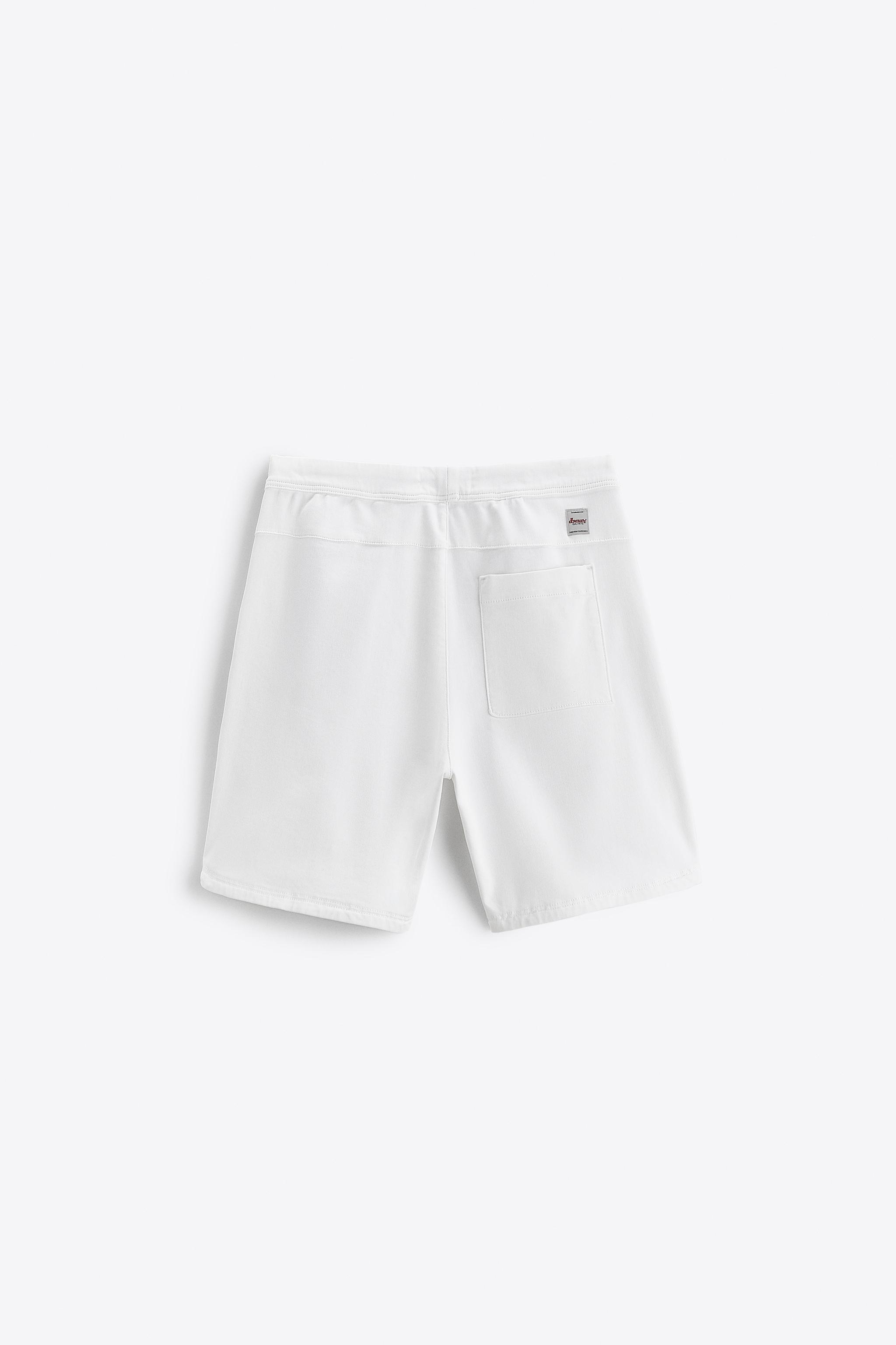 Zara white sale shorts mens