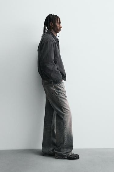TEXTURED QUILTED JACKET - Charcoal by Zara - Image 3