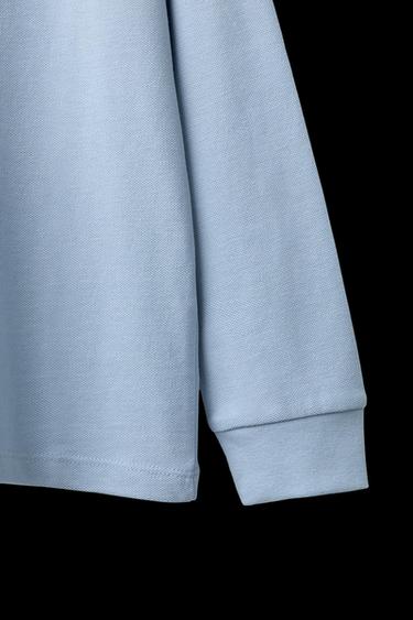 BASIC PIQUÉ POLO SHIRT - Sky blue by Zara