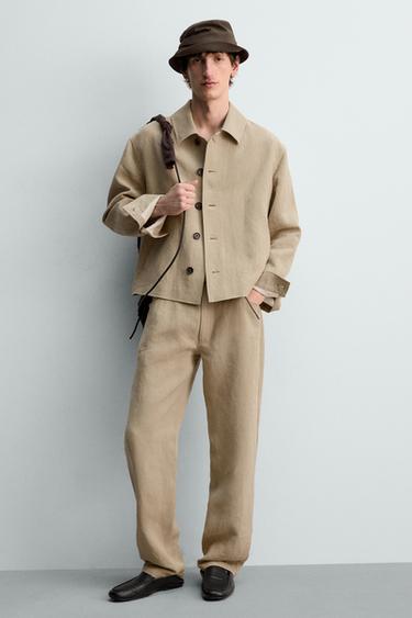 Zara LIMITED EDITION LEATHER LOAFERS - Black - Image 0