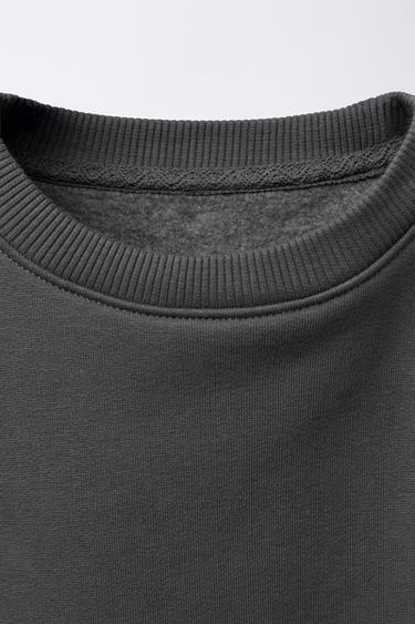 SWEATSHIRT AND WAFFLE LEGGINGS SET WITH BOWS - Anthracite grey by Zara - Image 2