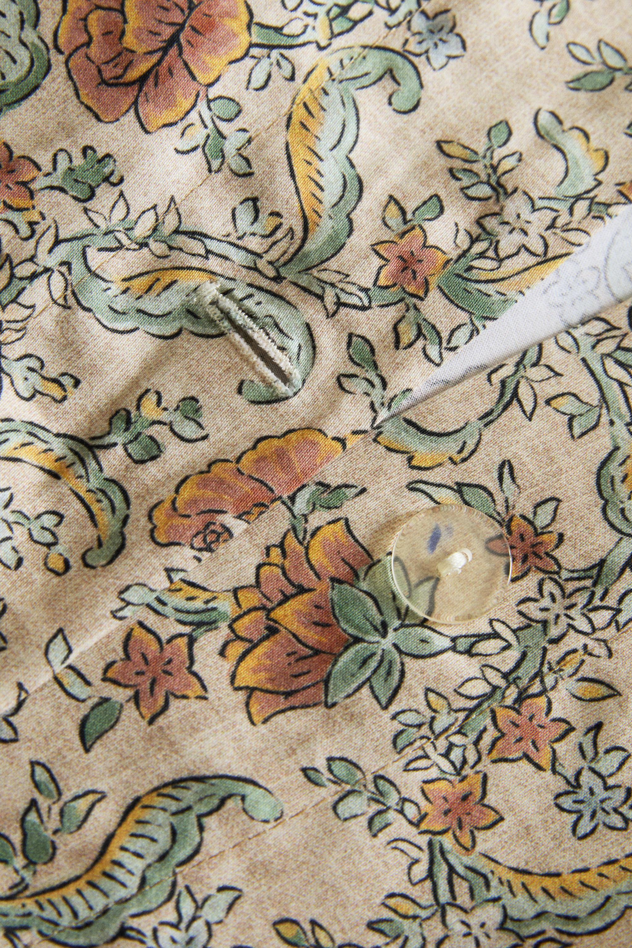 SATEEN FLORAL DUVET COVER (300 THREAD COUNT)
