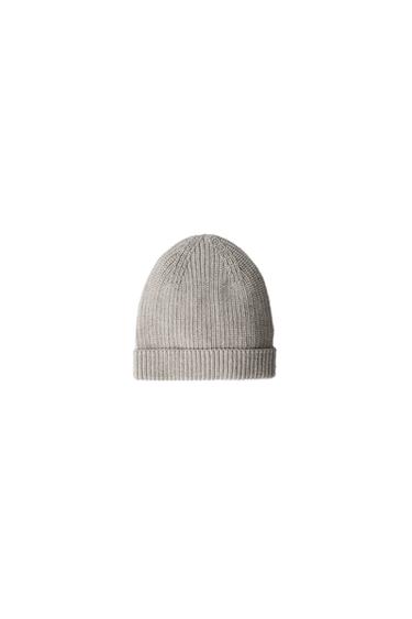 BEANIE PUNTO PERLADO - Beige claro de Zara