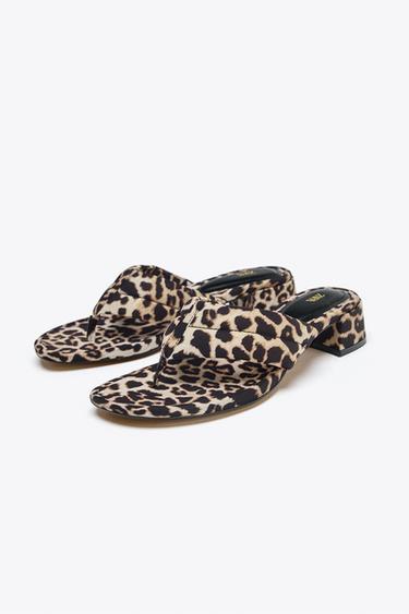 ANIMAL PRINT HEELED SANDALS - Leopard by Zara - Image 2