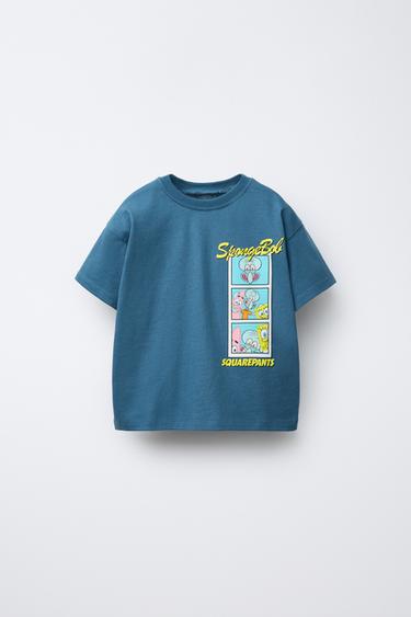 CAMISETA ESTAMPADA BOB ESPONJA © NICKELODEON - Azul de Zara