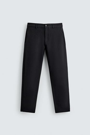 PANTALÓN ESTRUCTURA CONFORT - Petróleo de Zara