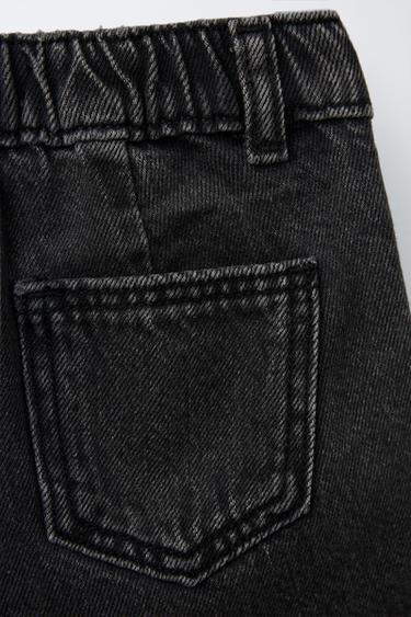 BERMUDA EN DENIM HIGH WAIST - Noir de Zara - Image 3