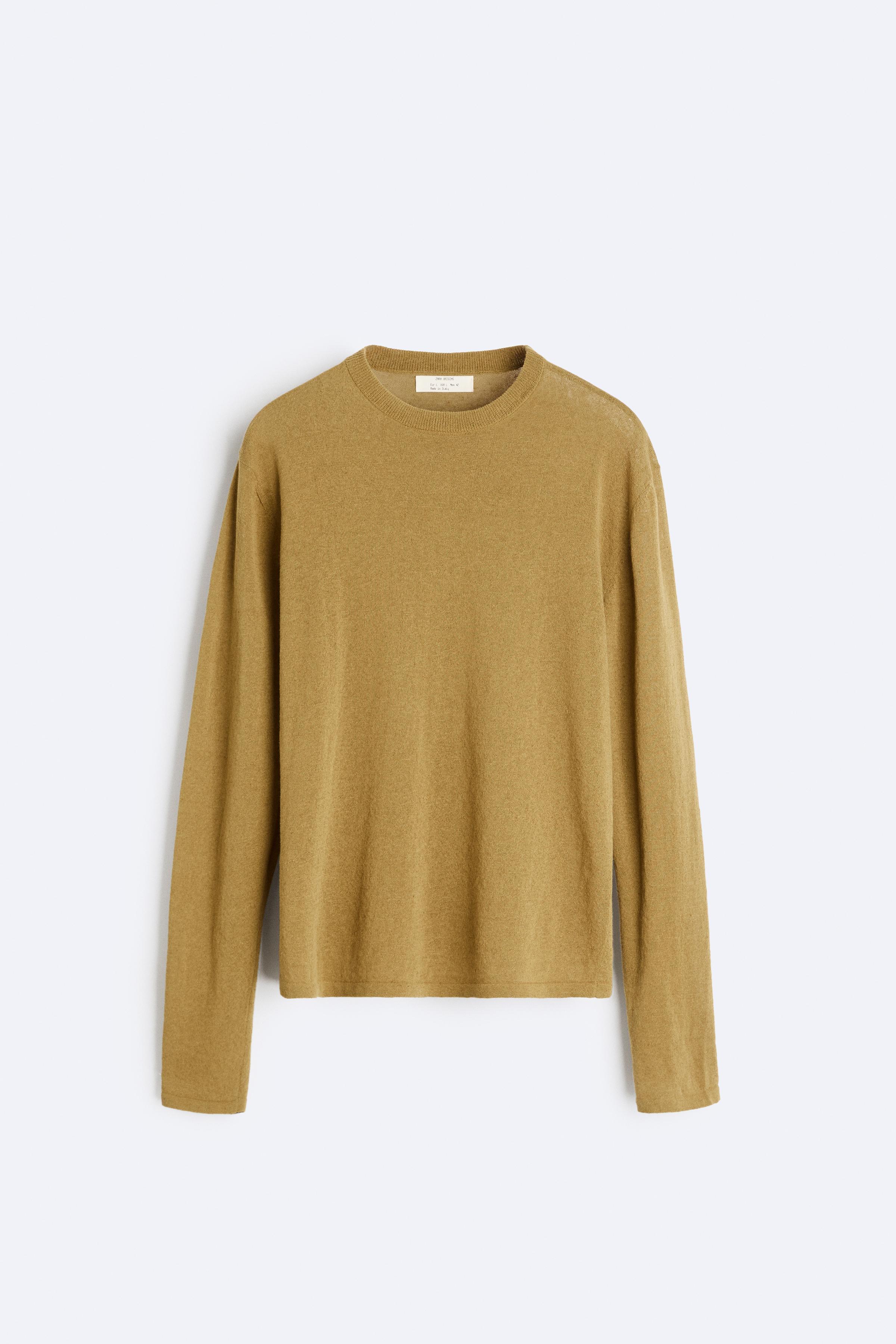 Auri structured knitted sweater - Ochre - MASKA