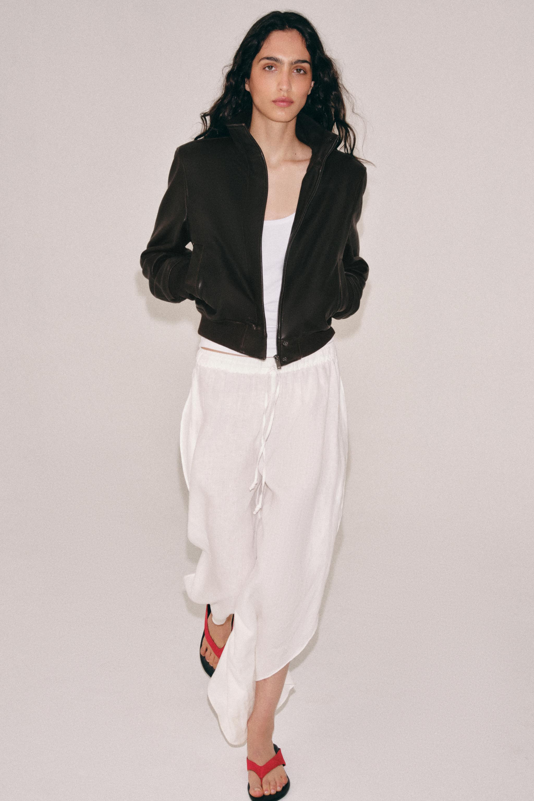 ZW COLLECTION LIMITED EDITION DERİ BOMBER CEKET - Görsel 4