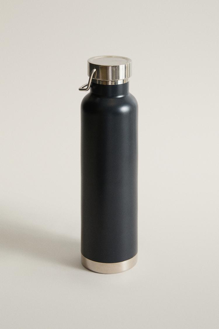 STAINLESS STEEL BOTTLE — Navy blue