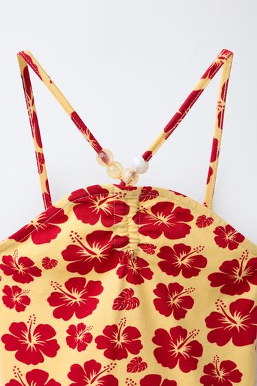FLORAL PRINT TOP - ECRU by Zara - Image 2