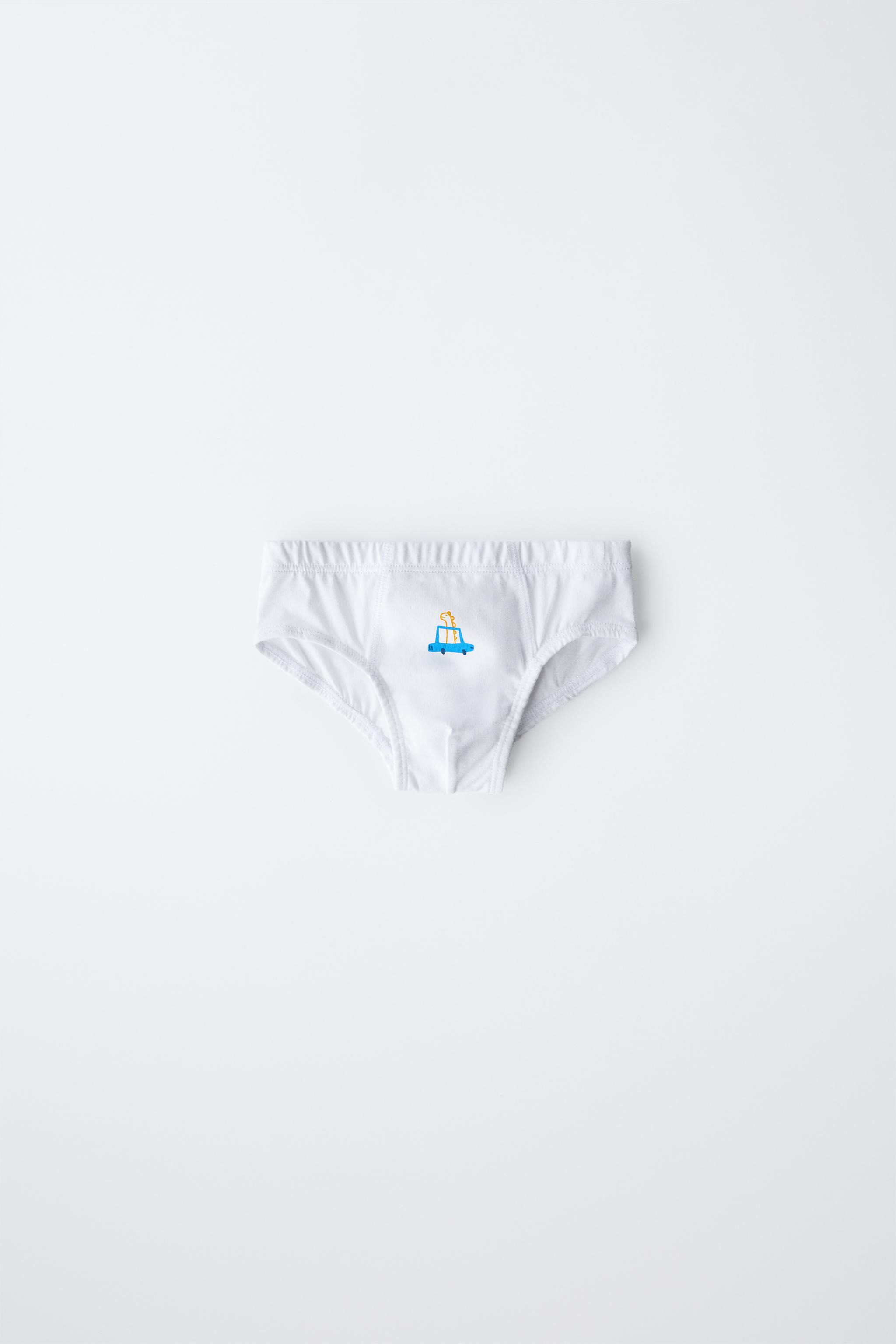 2-6 YEARS/ SIX-PACK OF DINO & CAR BRIEFS